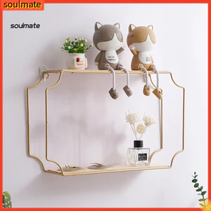 Linh hồn| Kệ trưng bày cây xanh Kệ lưu trữ sức chứa treo tường Giá lưu trữ không khoan – Kệ trưng bày cho phòng ngủ Phòng tắm – Dụng cụ sắp xếp tiết kiệm không gian cho khu vực Đông Nam