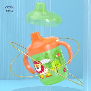 ELBBKG Cốc uống nước học tập cho bé có tay cầm Flip Chai nước chống rò rỉ Dubill Cup mới