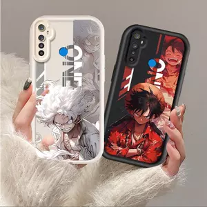 Vỏ Cho Realme 5 5i 5S 6i Hoạt Hình Silicon Mềm TPU One Piece Five Gear Luffy Angel Eye Vỏ Điện Thoại Chống Sốc
