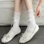 1 / 2 / 3 Đôi - Tất ren nơ ba lê giữa bắp chân xuân hè Retro viền ren Lolita JK Vớ nữ Tất thoải mái và thoáng khí