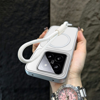 Ốp Lưng PBZZ Cho xiaomi 14t 14 pro 14 ultra 5g Vỏ Điện Thoại Vỏ Mềm Chống Sốc Thiết Kế Mới Thẩm Mỹ Có Dây Buộc Cho Bé Gái Từ Tính TBDTBS1
