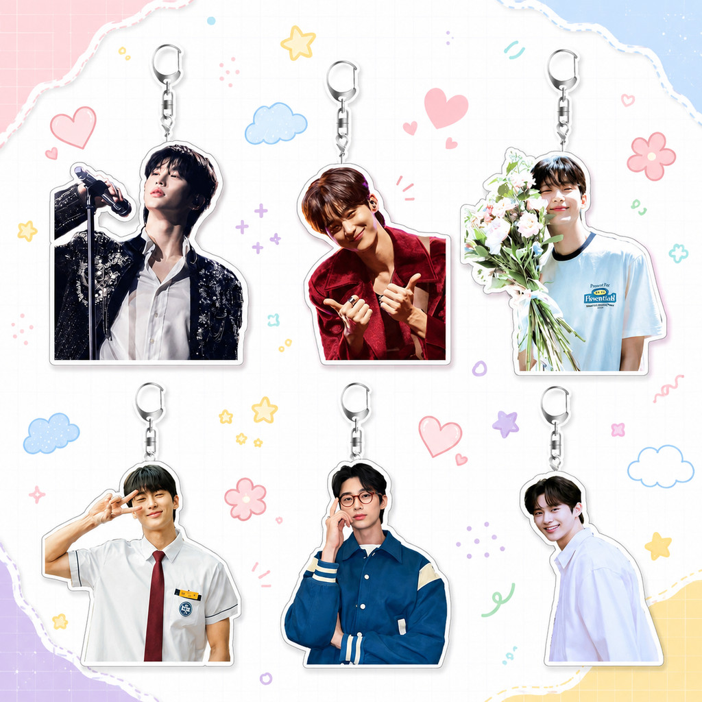 Quà tặng móc khóa Acrylic Byeon Woo Seok Sinh viên