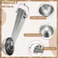 Bộ cốc và thìa đo bằng thép không gỉ gồm 14 miếng, 7 cốc làm tổ và 7 thìa có thể xếp chồng lên nhau Di động chuyên nghiệp