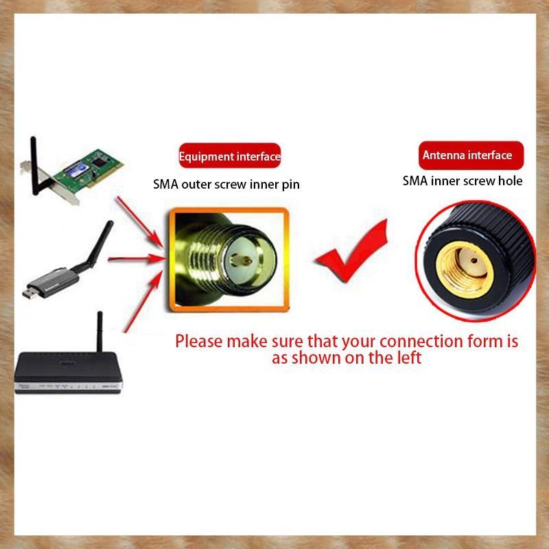 [S Z] 1 CÁI 2.4G / 5G Ăng-ten WiFi SMA Bộ chuyển đổi bên trong cho Bộ chuyển đổi bộ định tuyến LAN / Wi-Fi không dây RT-AX88U 8DBi