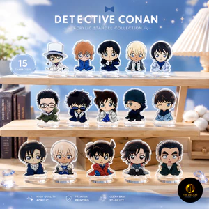 Standee THÁM TỬ LỪNG DANH CONAN Detective Conan ver TRẺ CON 3cm chibi acrylic standee anime mica trang trí trưng bày