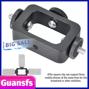 Guansfs Giá đỡ điện thoại di động 3 trong 1 của guansfs với đèn phụ có thể thích ứng và giá đỡ để phát sóng trực tiếp các cuộc gọi video selfies