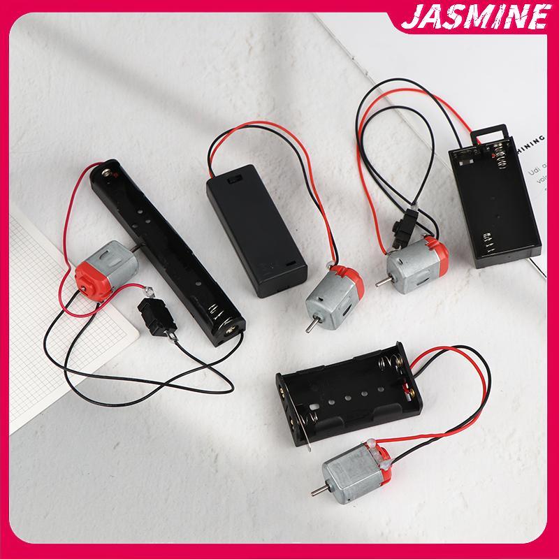 JASMINE 130 Bộ Động Cơ Với 2x Pin Bảo Quản Và Công Tắc 16500 RPM Mini Sinh Viên DIY Mô Hình Mạch Động Cơ Điện Tử Bộ JASMINE