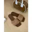 TT Dệt Tua Rua Flip-Flops Giày Nữ Mùa Hè Phong Cách Mới Dày Thấp Gót Vuông Giày Sandal Đi Biển