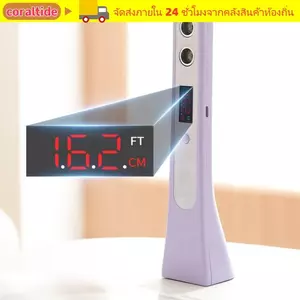 Thước đo chiều cao điện tử CORALTIDE, Đồng hồ đo chiều cao chính xác có thể sạc lại, Cân đo chiều cao siêu âm di động Trẻ em