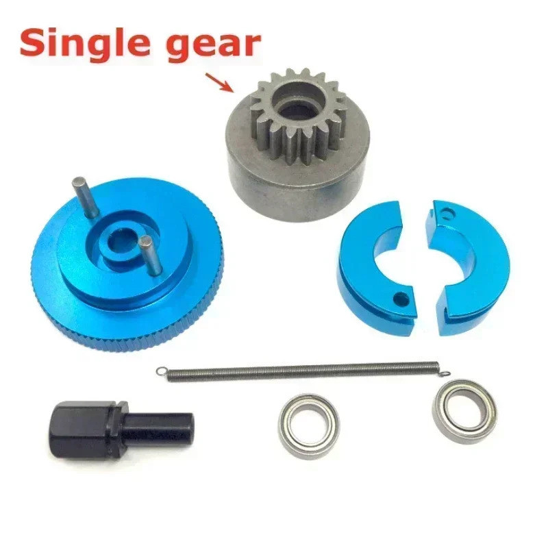 1 Bộ Hoàn Chỉnh Bánh Đà Ly Hợp Chuông 16T & Giày Vòng Bi Mùa Xuân 5x10x4 mm Nitro Động Cơ Phần Cho HSP 1 / 10 Buggy Xe Tải Truggy
