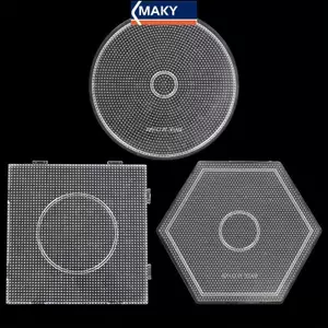 MAKY 5 Loại Lựa Chọn 2.6 Mm Perler Hạt Mẫu Pegboard Cho Hama Hạt Dụng Cụ DIY Giáo Dục Xếp Hình Beadbond Đồ Chơi VN