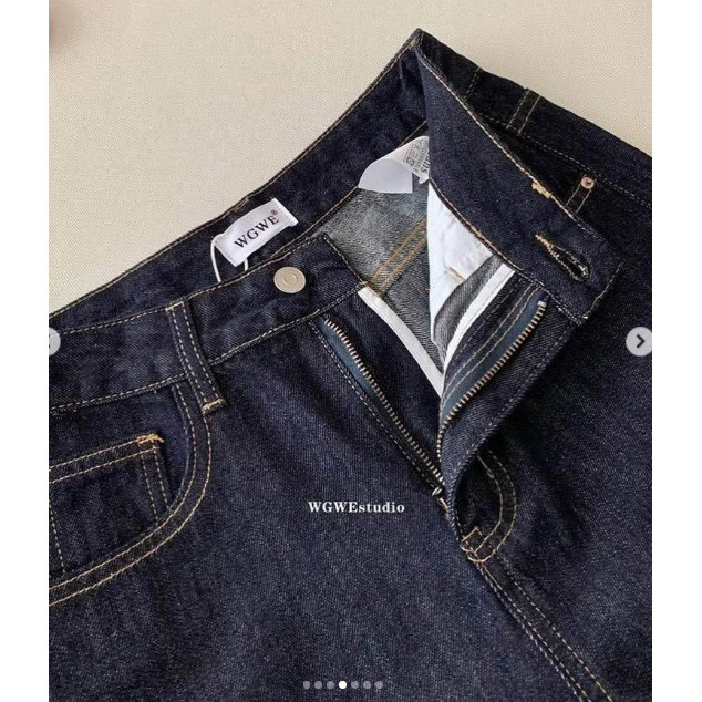 QUẦN JEANS DÁNG DÀI WGWE W9369