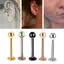 Bộ 10 thanh tai và trang sức pierce môi, mũi bằng thép phẫu thuật