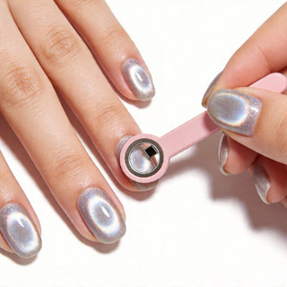 ANNIES Nail Art Mới Nâng Cấp Nam Châm Mắt Mèo 3 giây Lỗ Hút Từ Tính Mạnh Vòng Nam Châm Dụng Cụ Làm Móng Tay Cho Tiệm Làm Móng Tay