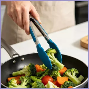 Kẹp Bếp 7 Inch 2 Miếng Thép Không Gỉ Chống Dính Chống Cháy Nhà Bếp Phục Vụ Lưỡi Cho Bít Tết Bánh Mì Nướng Nóng mueadsyvn