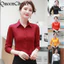 Áo Sơ Mi Nữ Tay Dài Màu Trơn Nữ OL Công Sở Áo Sơ Mi