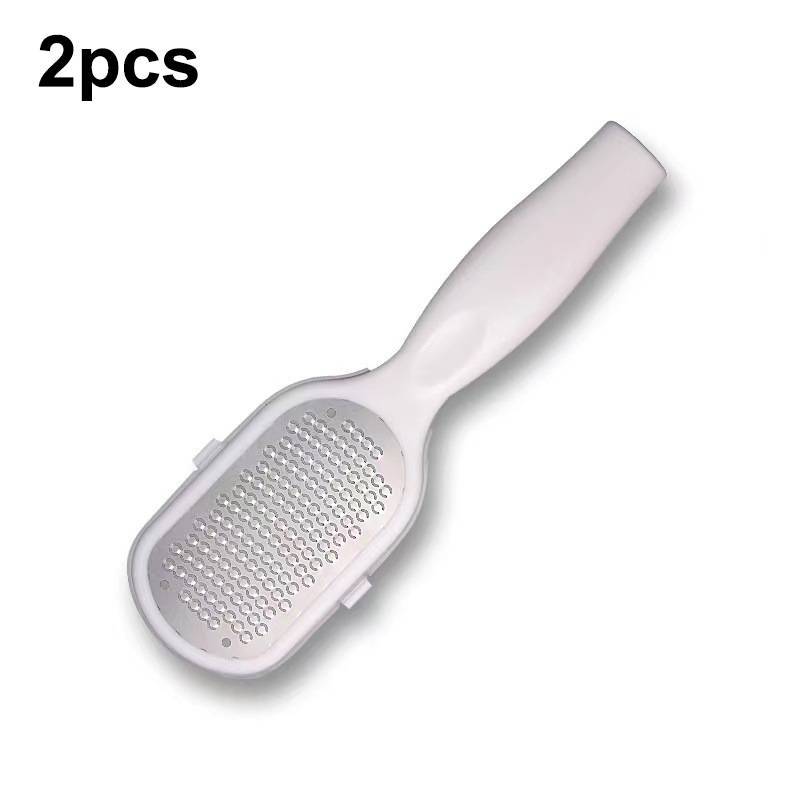 Máy đánh bóng gót chân bằng nhựa bằng thép không gỉ HFSHY để lột vết chai và cọ xát chân Dụng cụ chăm sóc bàn chân hai mặt VN
