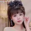 Khung Ảnh Lưới Hoa Ngọc Trai Bướm thời trang cho tóc cá mập, vuốt tóc tinh tế dành cho nữ