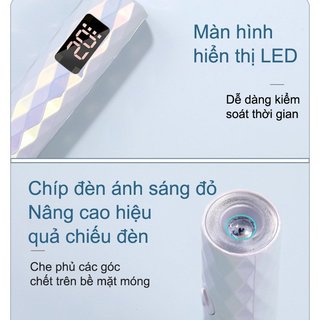 Đèn móng tay cầm tay Mini UV LED Gel Máy sấy có thể sạc lại Nhanh Cure Salon Dụng cụ làm móng tay tại nhà