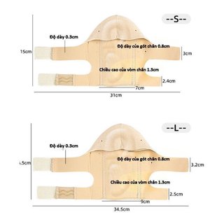 Miếng đệm Gel gót chân Hỗ trợ mắt cá chân Thoáng khí Độ ẩm Wick Giảm đau Chạy bộ
