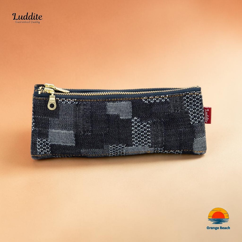 LUDDITE Tui Dung But Denim Bendy/3 Chuc Nang/Denim Okayama/Khoa YKK/5 Kieu/Nhat/LDD-BNPN