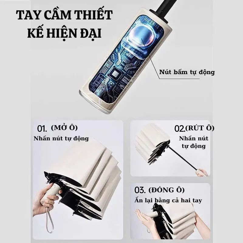 Ô DÙ 24 NAN CHỐNG NƯỚC ,CHẮC CHẮN ,NHỎ GỌN TIỆN DỤNG CHO MỌI NGƯỜI