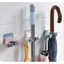 Kẹp Giữ Cây Lau Nhà Kèm 2 Móc Phụ Treo Đồ - Móc Treo Chổi, Treo Ô, Đồ Dùng