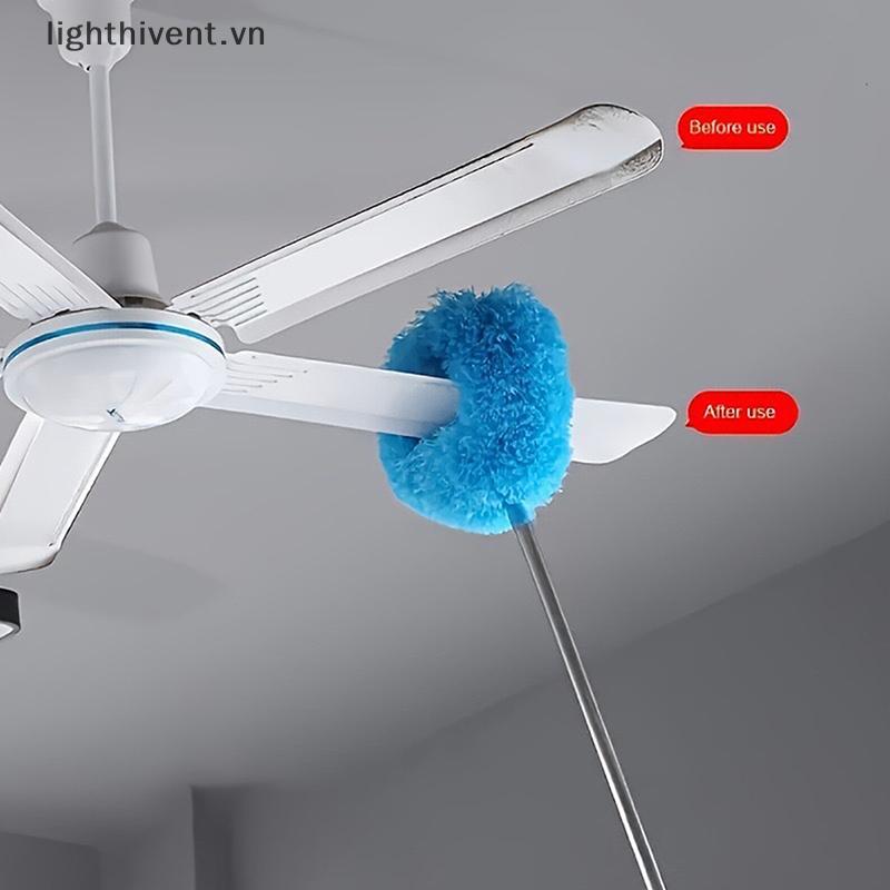 [lighthivent] Quạt trần sợi nhỏ mở rộng Bàn chải làm sạch có thể tái sử dụng lên đến 80cm để làm sạch dễ dàng tại nhà (VN)