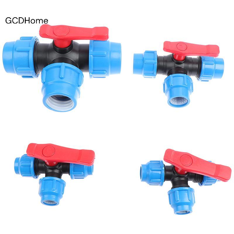 GCDHome PE Van kết nối nhanh ba chiều Van nhựa Van loại chữ T HOT