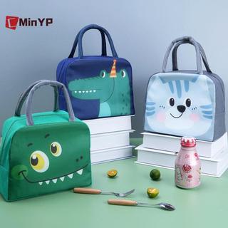CyinYP Hoạt Hình Túi Ăn Trưa Dễ Thương Cho Trẻ Em Nhôm Cách Nhiệt Giữ Nhiệt Độ Hộp Cơm Trưa Treo Túi Dã Ngoại Ngoài Trời Túi Bảo Quản Thực Phẩm Vinh Quang Mới