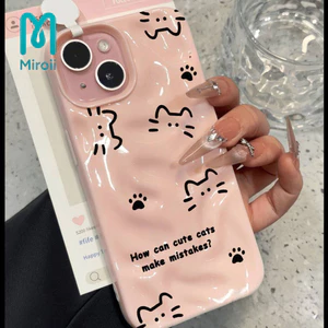 Ốp lưng mềm chống sốc họa mặt cho iPhone 17/16/15/14/13/12/11 Pro Max/7/8 Plus/XR/XS Max/SE