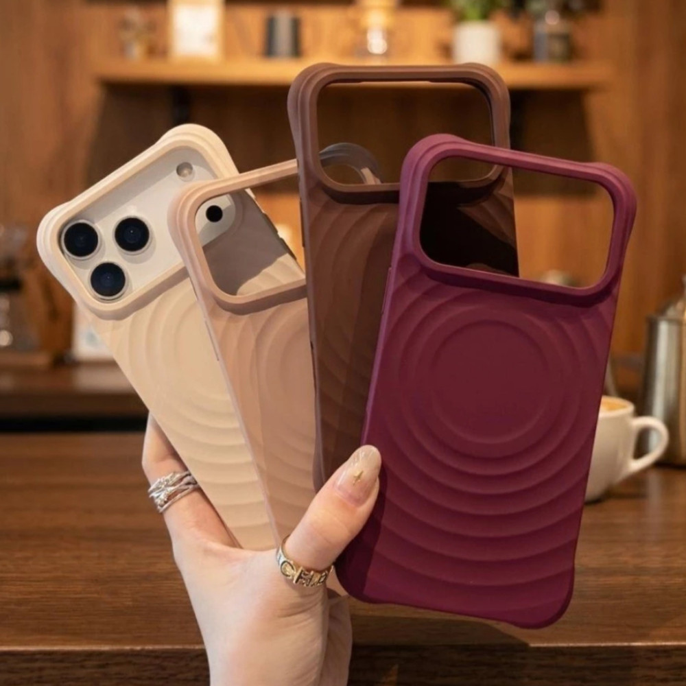 Ốp điện thoại silicon lỏng chất lượng cao màu nâu hổ phách cho iPhone 17 Pro Max 16 15 14 13 Pro Max Plus Vỏ bảo vệ chống sốc