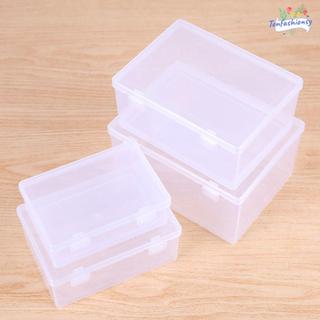 ITRUMPET 1 Hộp Bảo Quản, Hộp Lật Hình Chữ Nhật Trong Suốt, Nhỏ Vừa Lớn Dày Di Động Nhựa Cho Thuốc Trang Sức Bông Tai Mỹ Phẩm