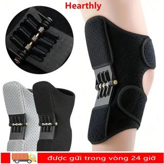 Thiết bị hỗ trợ đầu gối HEARTHLY, với lò xo phục hồi mạnh mẽ Bộ tăng cường bảo vệ đầu gối chống trượt, Hỗ trợ khớp nẹp thoáng khí có thể điều chỉnh