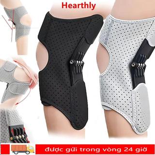 Thiết bị hỗ trợ đầu gối HEARTHLY, Bộ tăng cường bảo vệ đầu gối chống trượt thoáng khí, với lò xo phục hồi mạnh mẽ Hỗ trợ khớp nẹp có thể điều chỉnh