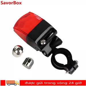 Đèn hậu xe đạp SAVORBOX, Đèn cảnh báo đi xe đạp có thể điều chỉnh đa năng, Đèn hậu xe đạp tạo nguồn điện chống nước
