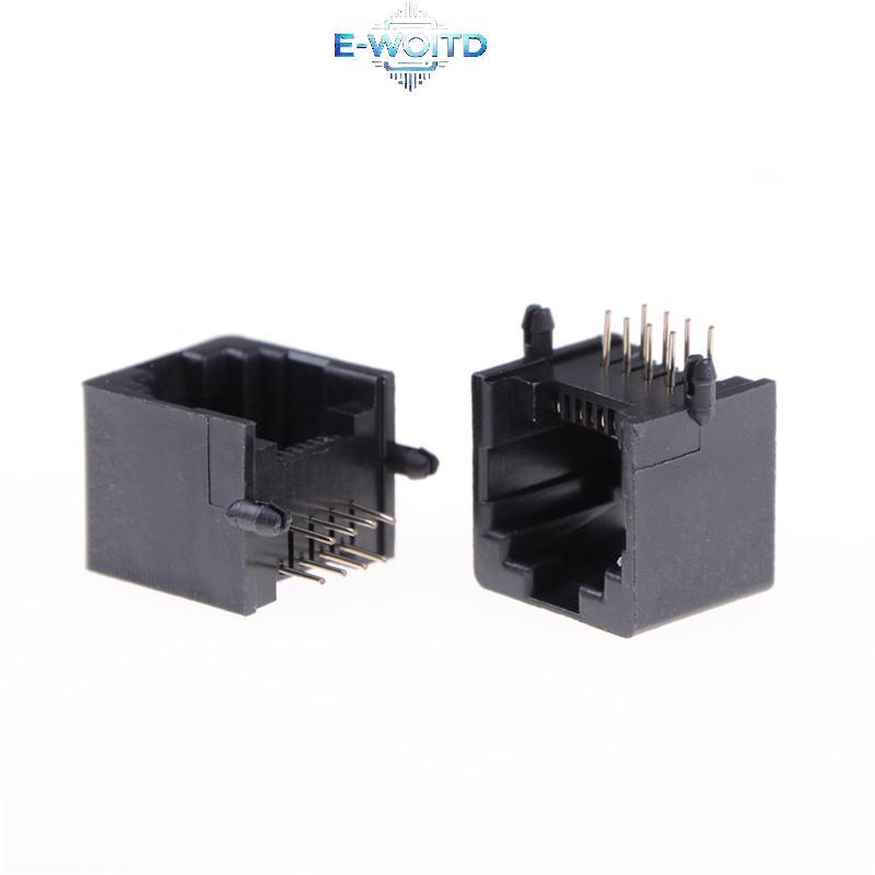 E-WOITD 10 Chiếc RJ11 RJ45 8P8C Mạng Mô-đun PCB Kết nối Jas Kết nối E-WOITD