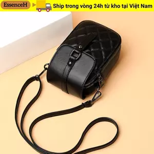 Túi xách nữ ESSENCEH, Túi xách da cao cấp công suất cao, Dây đeo vai dài Túi đeo vai sang trọng