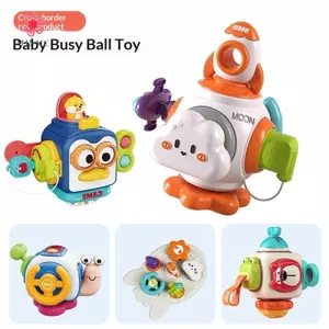 MJnmc 6 Trong 1 Khối Bận Rộn Cho Bé Cảm Giác Bận Rộn Bóng Du Lịch Đồ Chơi Montessori Xúc Giác Huấn Luyện Đồ Chơi Giáo Dục Mới