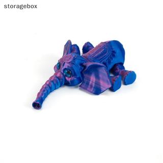 [Hộp lưu trữ] Mô hình voi in 3D PLA dễ thương Kawaii Trang trí máy tính để bàn Hoạt hình Mô hình di chuyển Đồ chơi trẻ em Bộ sưu tập sáng tạo Quà tặng đồ chơi đẹp