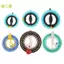 1 Miếng Tay Cầm Màu Xanh Tròn Ngoài Trời Cho Fying Diều 100-400M Cuộn Diều Cuộn Bánh Xe Lửa Dây Tay Cầm Bay Dụng Cụ Dây Xoắn Đẹp