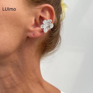 LUImo 1 Cặp Sao Biển Sò Tai Kẹp Không Xuyên Bông Tai Cho Nữ Thời Trang Cô Gái Màu Vàng Hoa Tai Vòng Đeo Mùa Hè Bãi Biển Trang Sức SBS