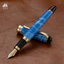 Bút viết 98576 / Iridium / Giảm mực / Bút viết học sinh / 142X13.5mm / Bút máy thư pháp dành cho người lớn / Thay mực / Số. 35 Bút phun nước hai màu trong suốt / Tất cả kim loại nặng / Quà tặng sinh nhật