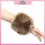 MYPANDA Nữ Mùa Đông Lạnh Ấm Áp Lông Thú Giả Co Giãn Viền Cổ Tay Trên Trang Trí Vòng Đeo Tay Nữ Màu Trơn Giữ Ấm Cánh Tay Sang Trọng Bảo Vệ Cổ Tay.