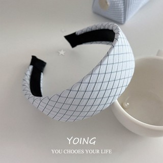 Yoing / Băng Đô Kẻ Sọc Phong Cách Hàn Quốc Nữ Đầu Lâu Cao Cấp Bấm Không Làm Tổn Thương Gói Rửa Mặt Chống Trơn Trượt Phụ Kiện Tóc Mũ Đội Đầu