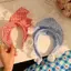 AqToCna Thời Trang Thanh Lịch Ren Kẻ Sọc Tam Giác Băng Đô Quấn Tóc Cho Nữ Cô Gái Tính Khí Ngọt Ngào Tóc Phụ Kiện Tóc AqToCna