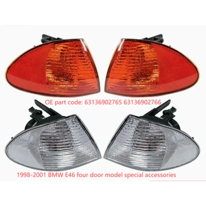 63136902766 / Tương thích với 1998-2001 Năm BMW E46 Bốn Cửa Xe Góc Đèn Vỏ Đèn Tín Hiệu Vỏ Đèn 63136902765