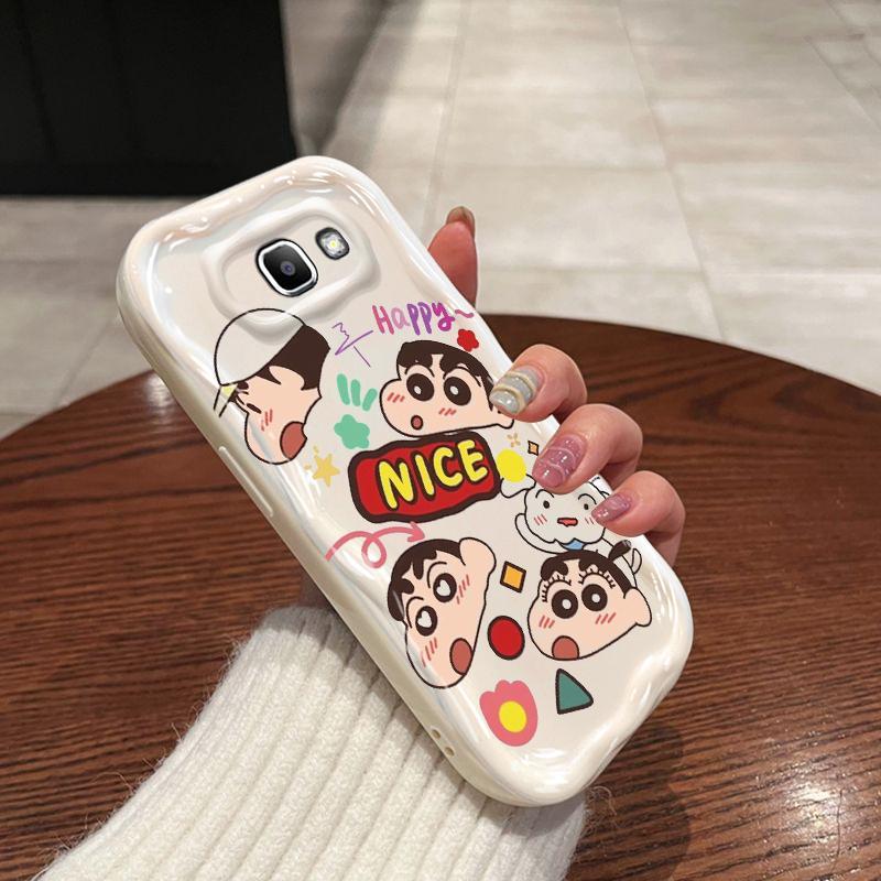 Vỏ Silicon Hoạt Hình Cho Samsung J7 Prime ON7 2016 3D Bảo Vệ Hoạt Hình TPU Mềm Crayon Shin chan Vỏ Điện Thoại