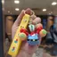 HT3 SpongeBob SquarePants Xe Móc Khóa Patrick Ngôi Sao Mặt Dây Chuyền Hoạt Hình Túi Phụ Kiện Anime Ngoại Vi TH3