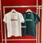 Weisheng Tennis Nam Nữ LOGO Lớn In Hình Thoáng Khí Cổ Tròn Tay Ngắn 200GSM Mềm Mại Chất Lượng Cao Cổ Tròn Áo Thun